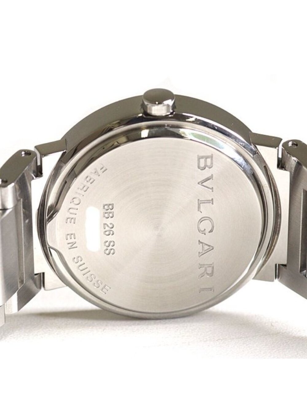 ★SOLD★ Bvlgari Watch Silver Dial SS Quartz Polished Finished - Picture 5 of 6